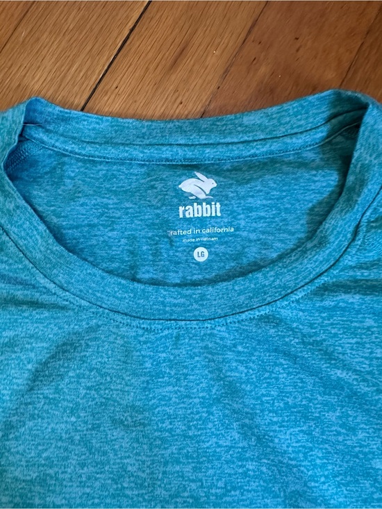 Rabbit Tops - rabbit Women's Teal Muscle Tee - Lightweight Scoop Neck